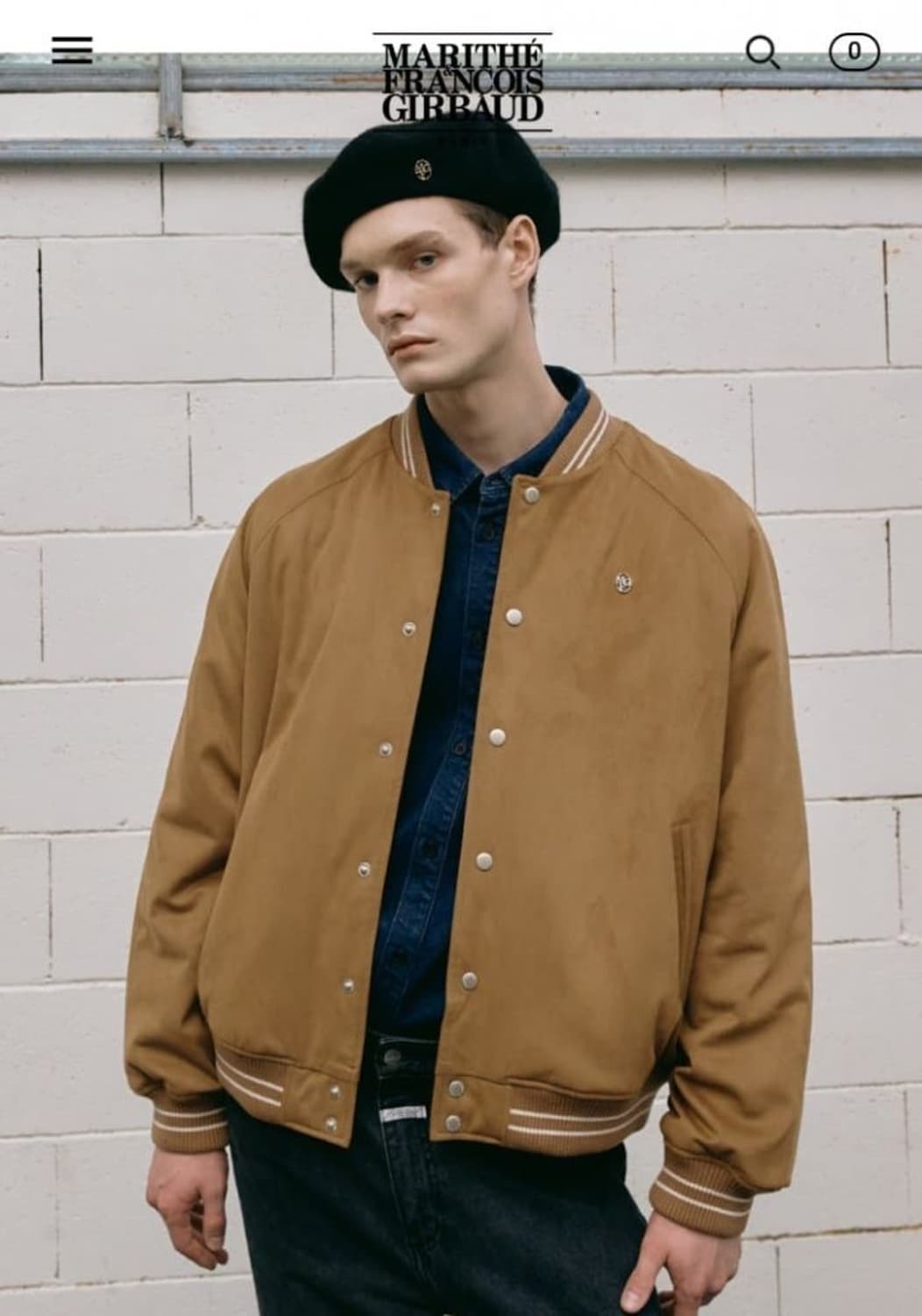 마리떼 프랑소와 저버 울 블렌디드 바시티 자켓 상품이미지1