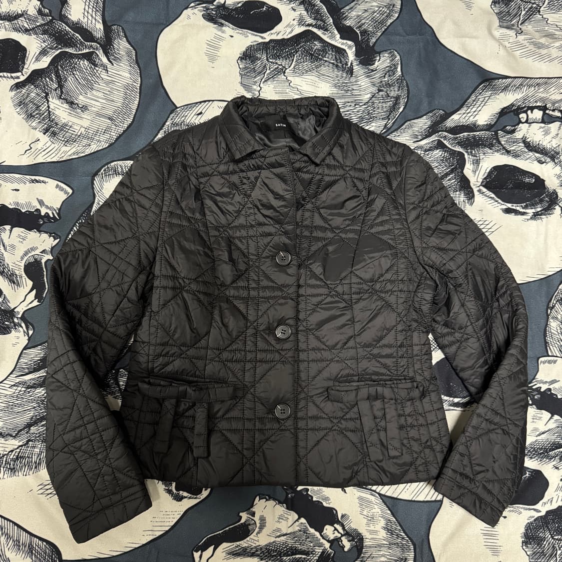 satin 샤틴 누빔점퍼 77사이즈 상품이미지2