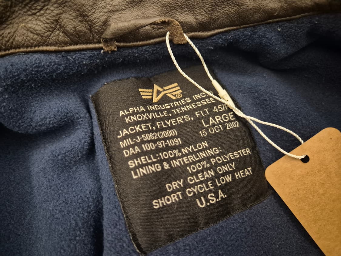 00s 알파인더스트리 CWU-45P 플라이트 자켓 상품이미지10