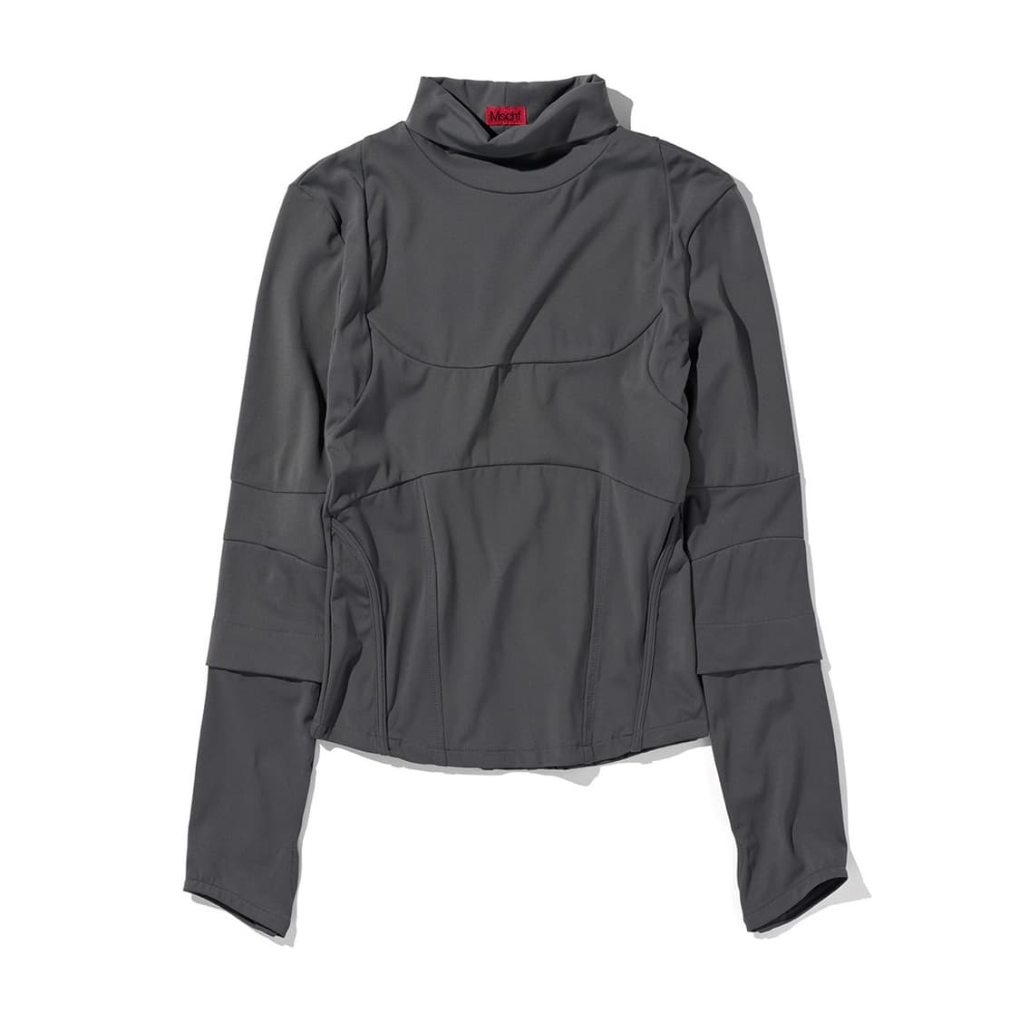 미스치프 컨투어 심 탐 그레이 mschf contour seam top 상품이미지1