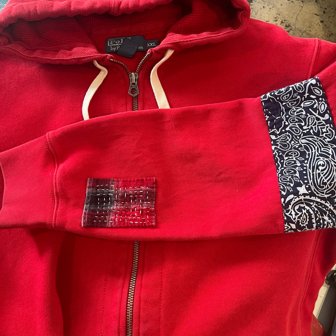 Polo 사시코자수 후드집업 상품이미지5