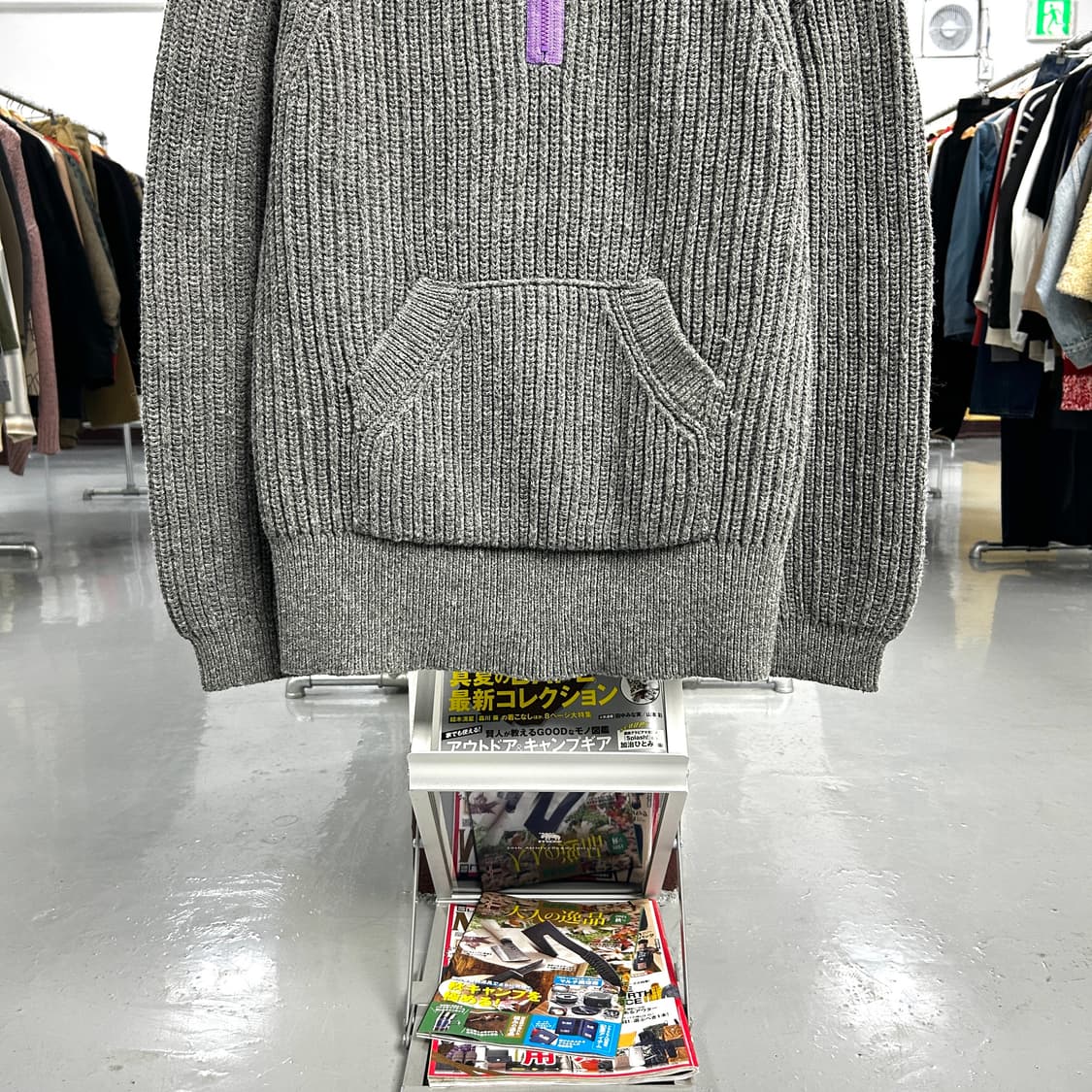 블루블루 재팬 울 하프집업 상품이미지3