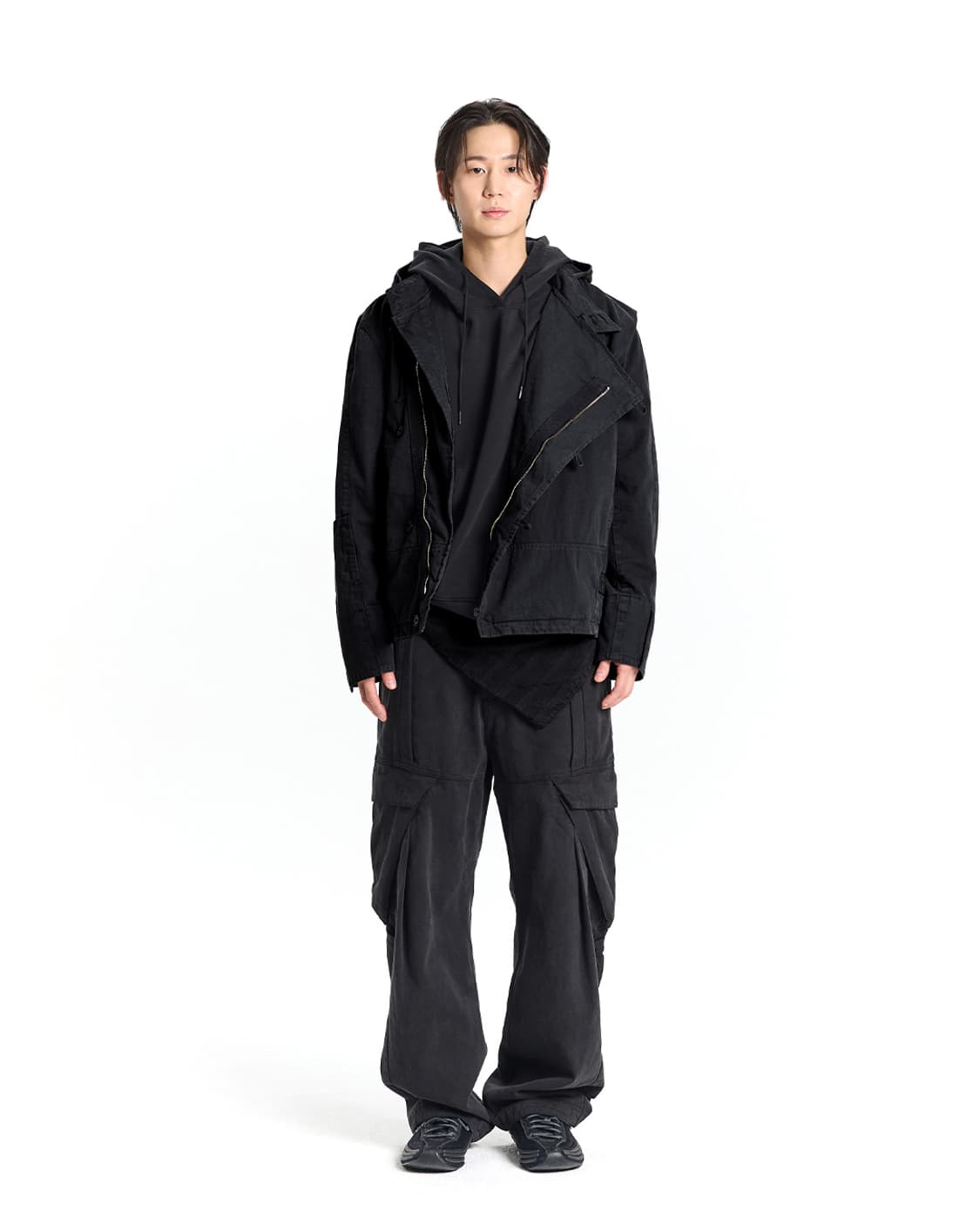 SYMM Draped Diagonal Jacket 드레이프 자켓 상품이미지2