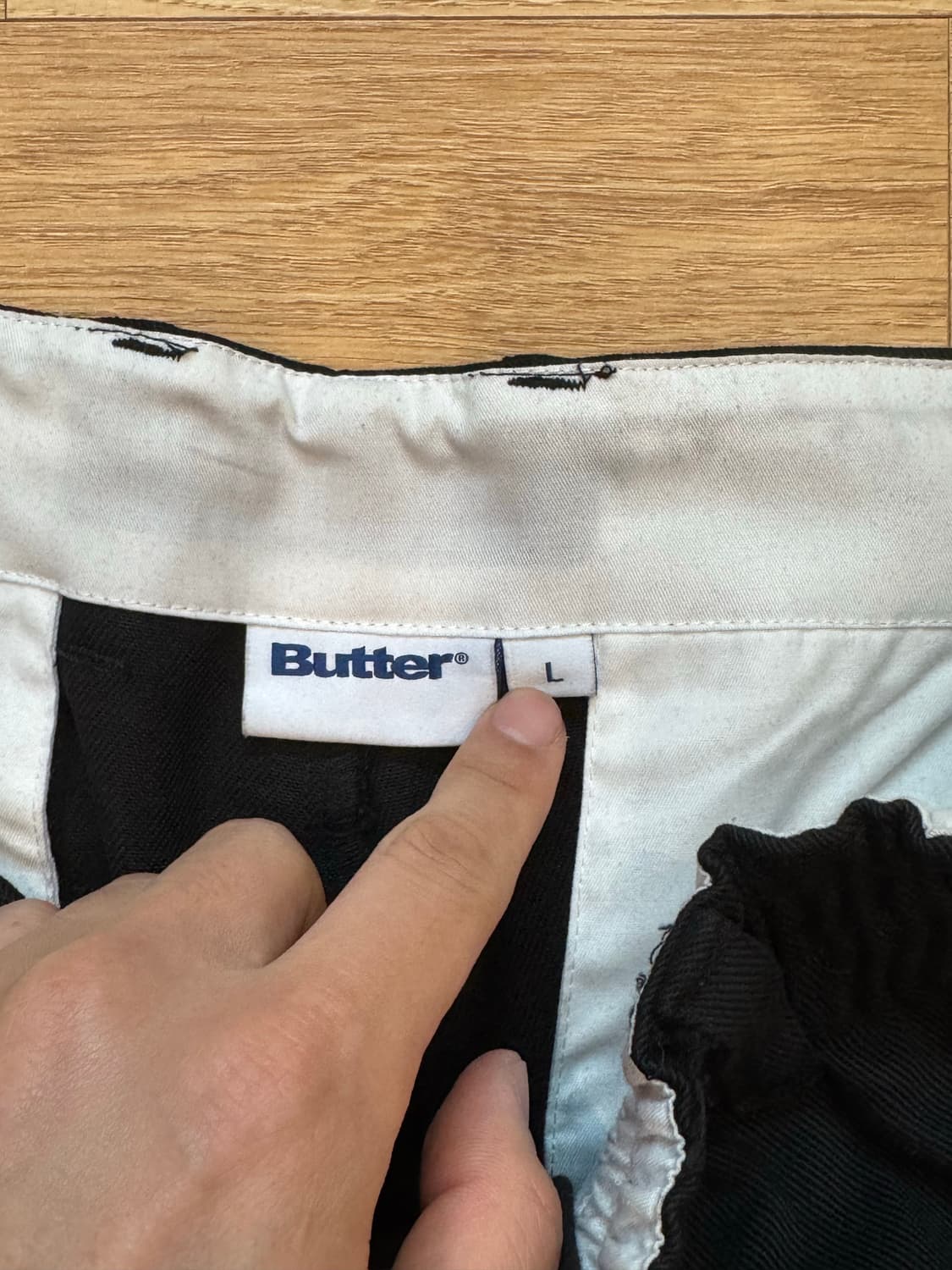 버터굿즈 BUTTER 팬츠 (블랙 / L) 상품이미지4