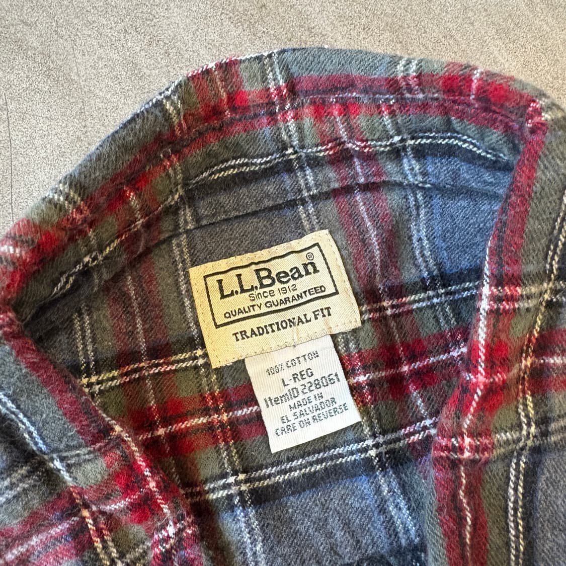 L.L.bean 정품 엘엘빈 플란넬 셔츠 상품이미지5