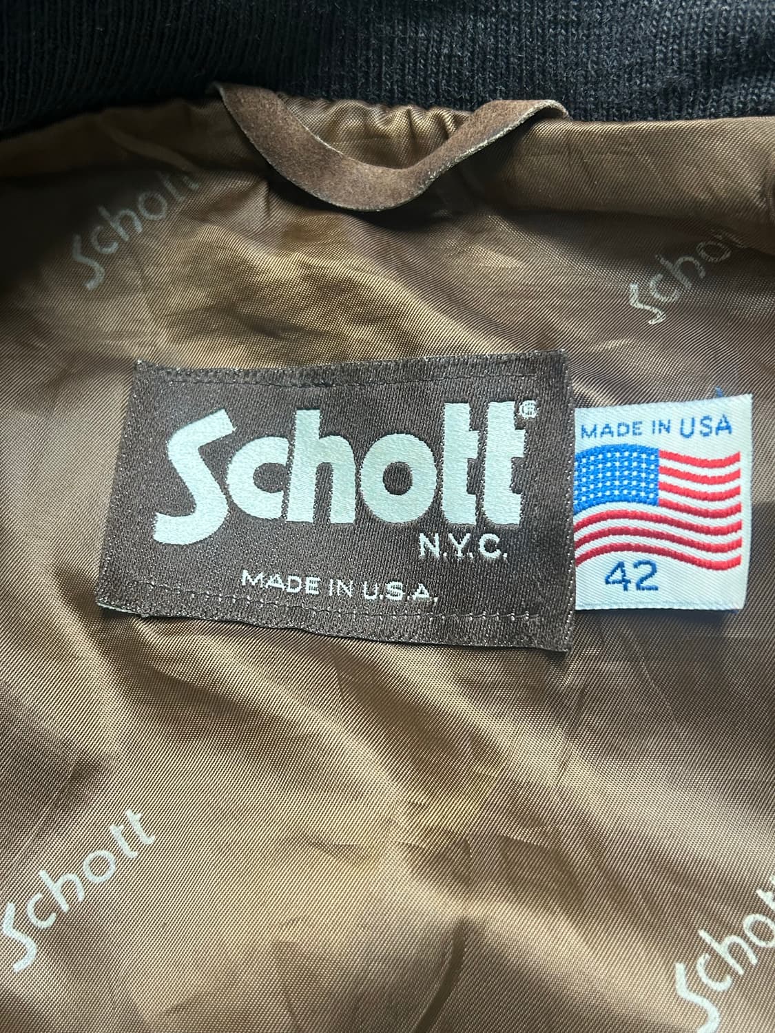 Schott(쇼트) 스웨이드 블루종 자켓 [42] 상품이미지7