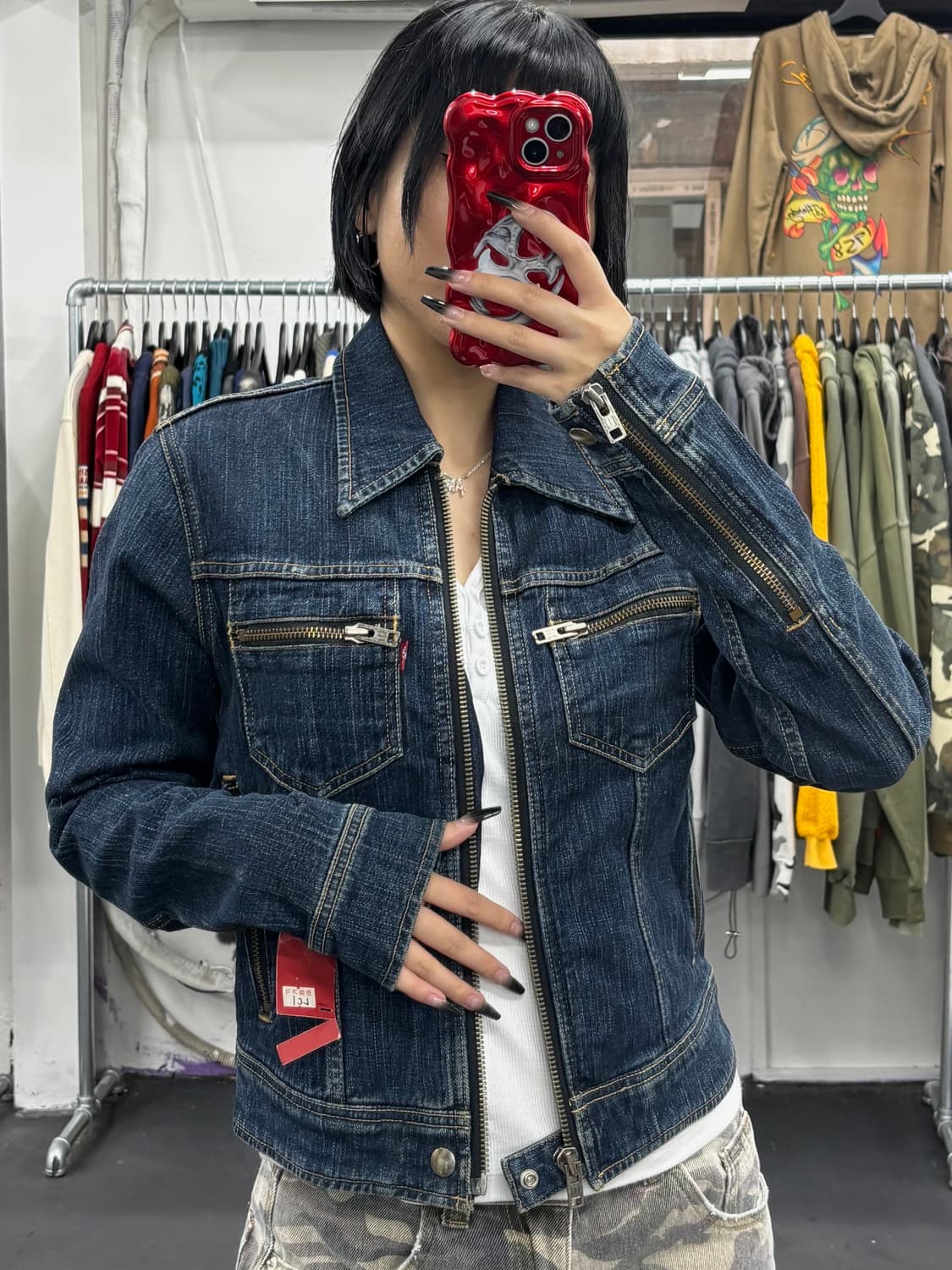 리바이스 멀티지퍼 데님자켓 상품이미지1