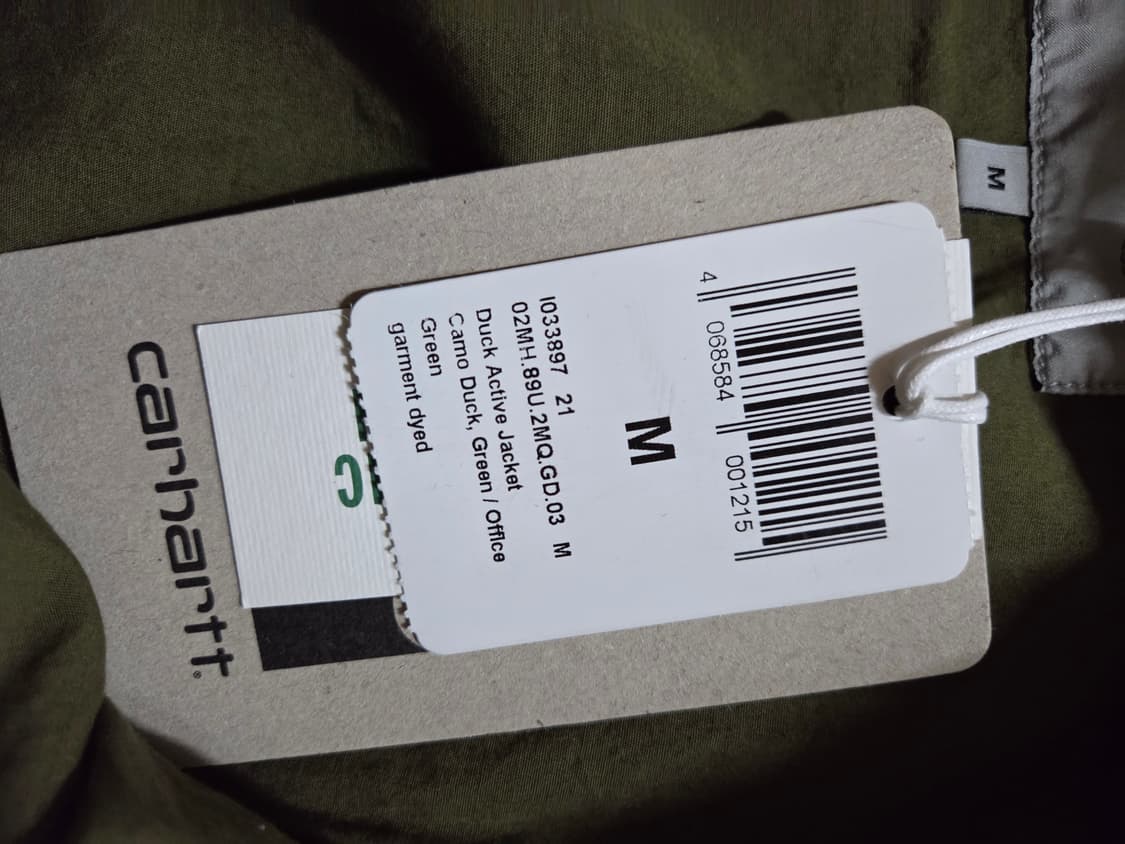 새상품 칼하트 덕카모 자켓 그린 상품이미지4