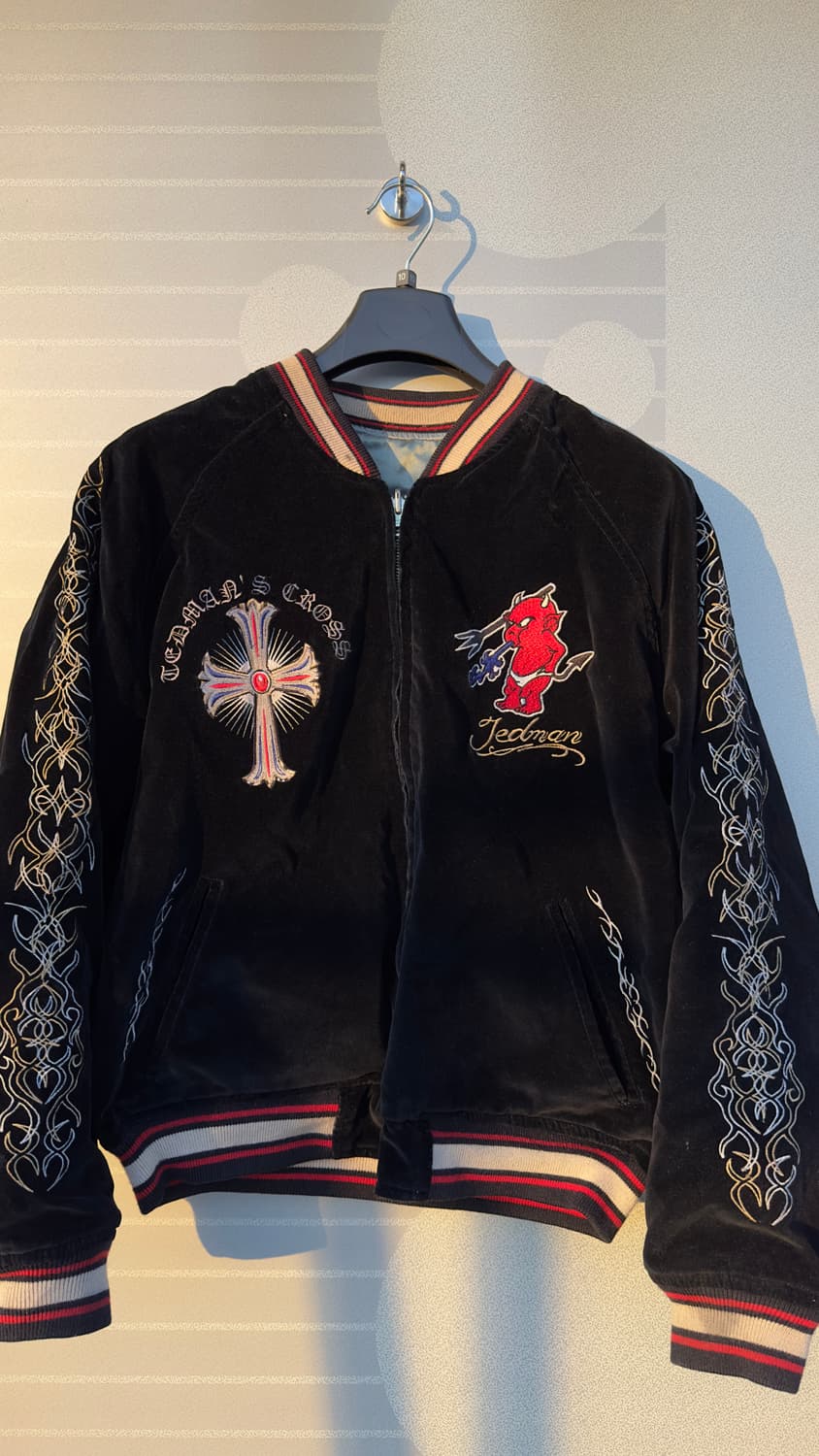 테드 컴퍼니 벨벳 리버시블 양면 스카쟌 L(100~103) 상품이미지1