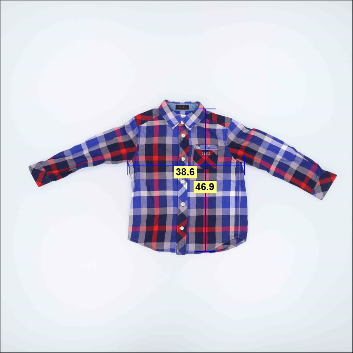 120 닥스 키즈 체크 셔츠 0313H1 상품이미지5