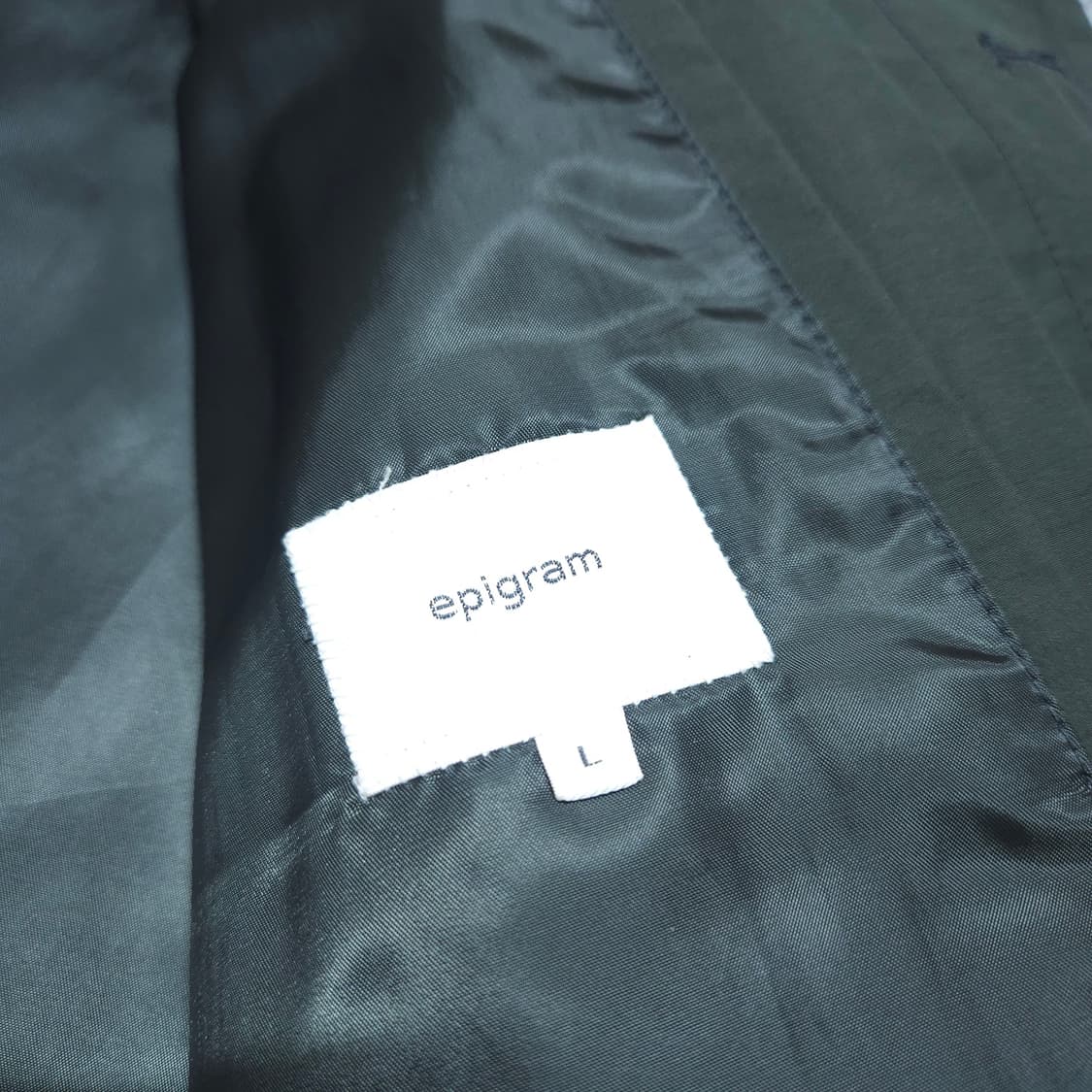 에피그램) L 남자 카키색 면+나일론 미니멀코트 / 왕눈이샵 상품이미지8