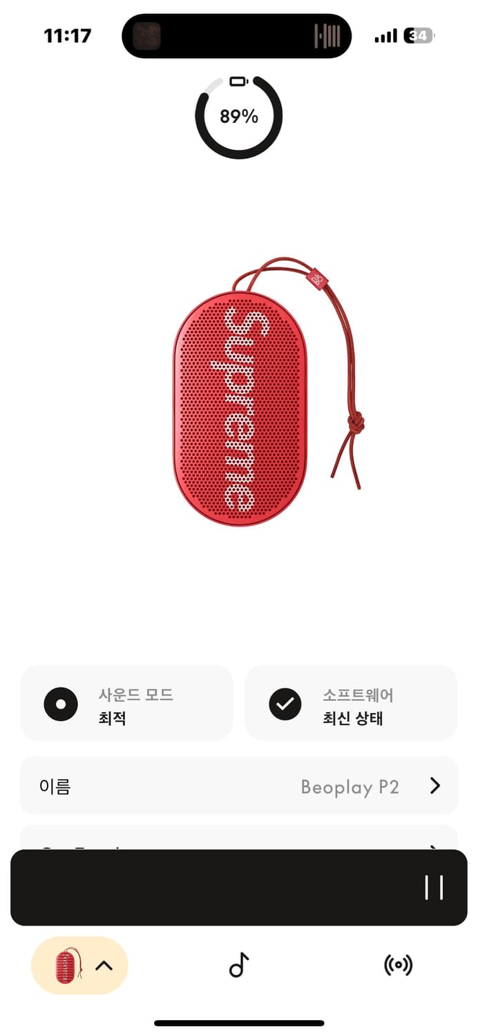 슈프림 B&O Beoplay P2 블루투스 스피커 상품이미지7