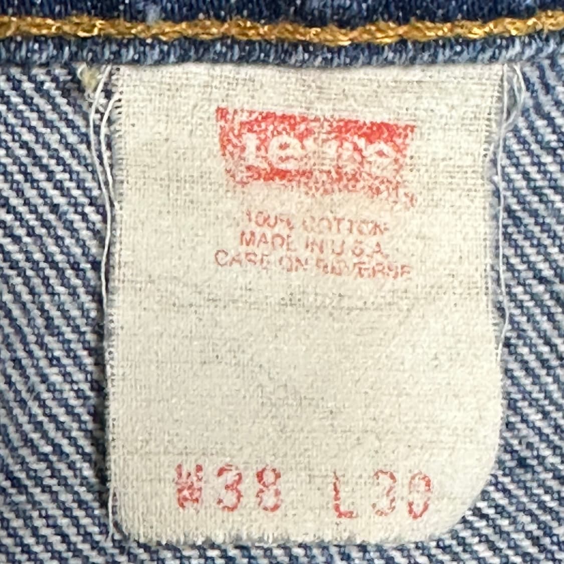 빈티지 90s 리바이스 517 USA 오렌지탭 진청 38 상품이미지4