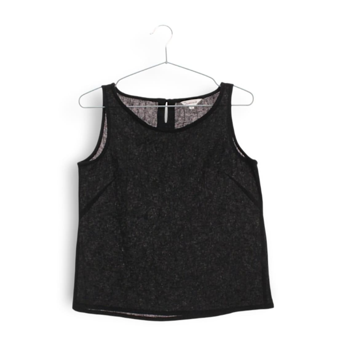 폴리 소재 빈티지 민소매 나시 상품이미지1