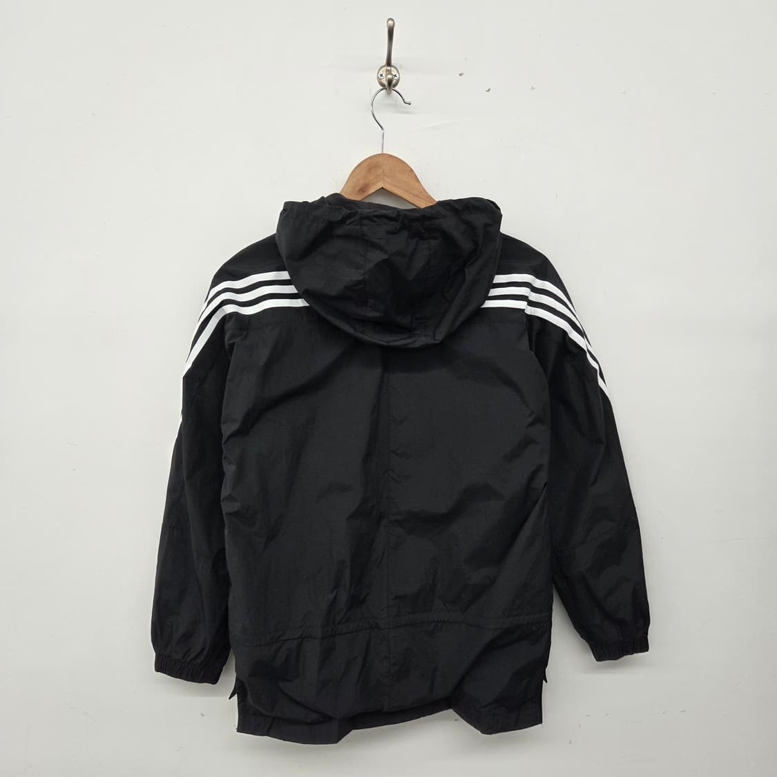 아디다스 삼선 후드 바람막이 블랙 남s 상품이미지7