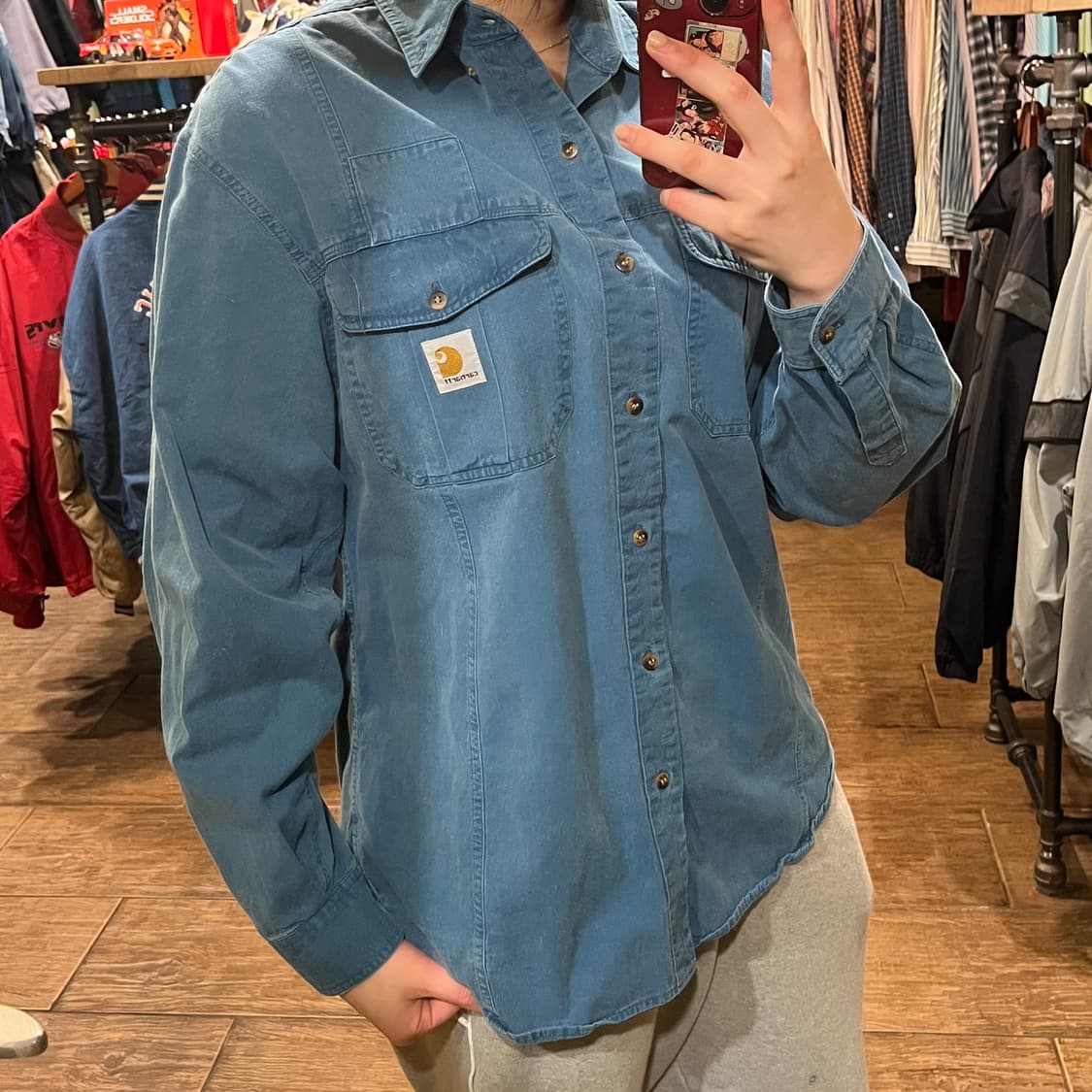 [HI]칼하트 블루 셔츠 상품이미지3