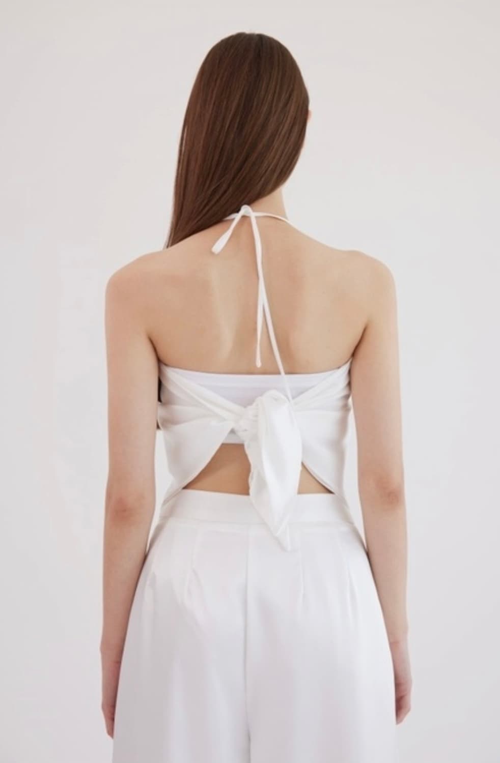 아델리오)[MADE] Glow Satin Scarf Sleeveless 상품이미지3