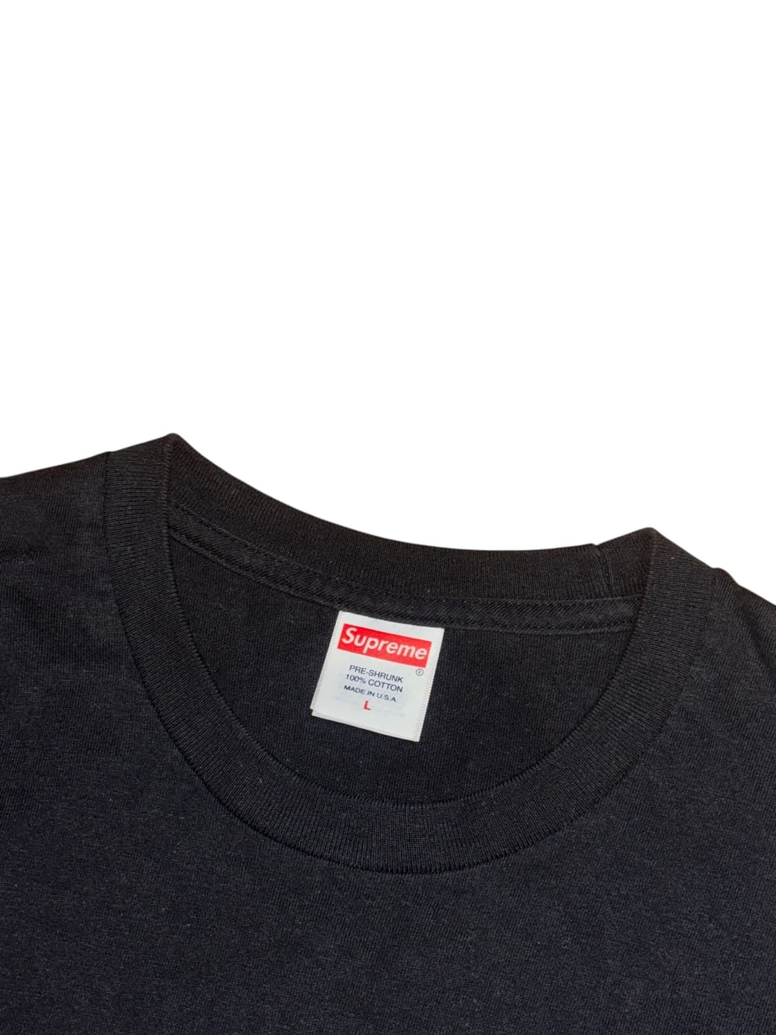 슈프림 23fw 스텐실 블랙 반팔 티셔츠 상품이미지5