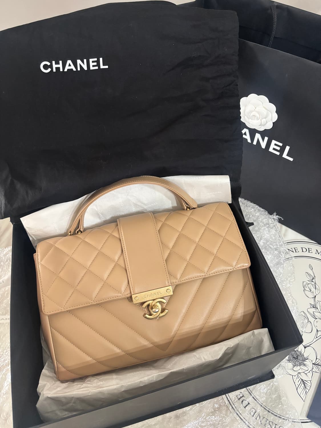 샤넬 트렌드cc탑핸들 플랩백 라지 상품이미지1