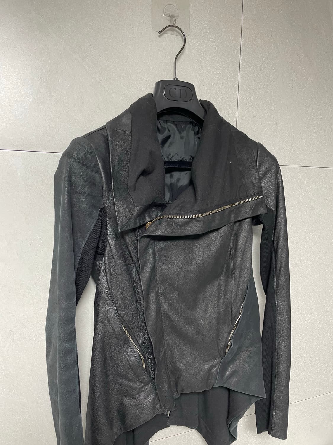 릭오웬스 나스카 램스킨 하이넥 자켓 상품이미지2