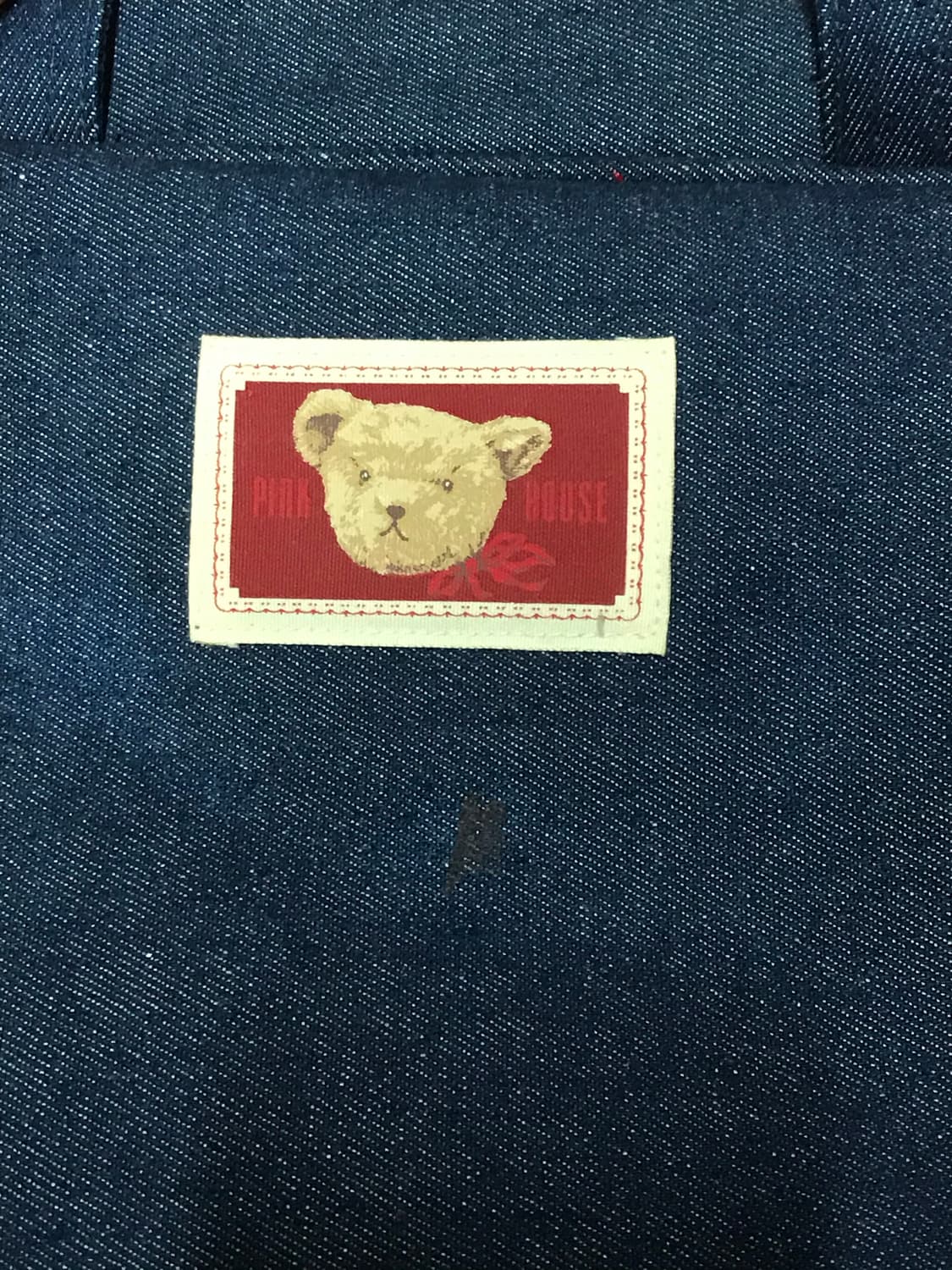 핑크하우스 데님 곰돌이 보스턴백 상품이미지4