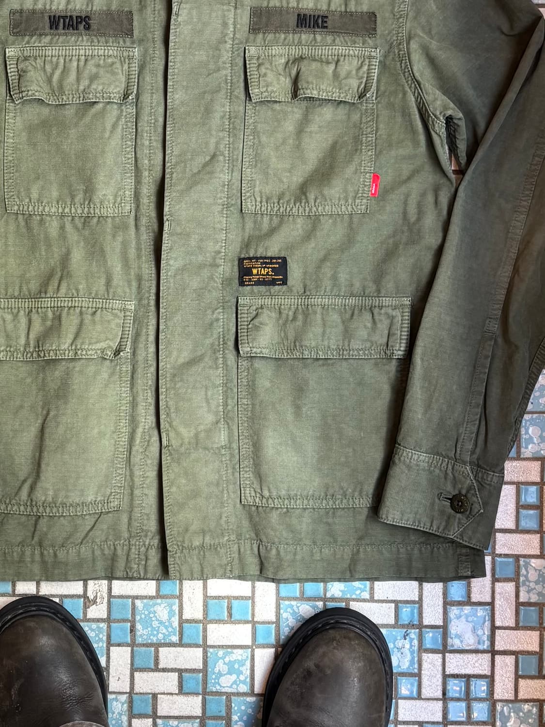 WTAPS 15SS L/S Jungle Shirt – Olive 상품이미지3