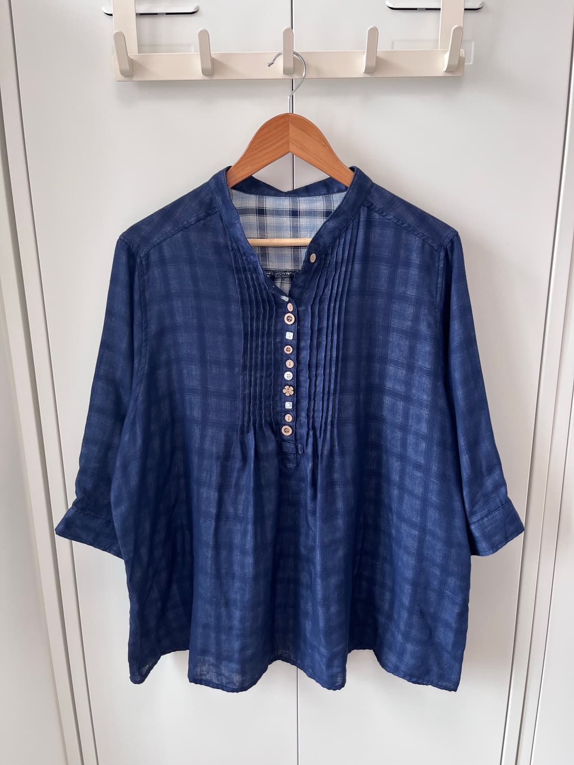 Colopuca 체크 단추 모리걸 블라우스 상품이미지9