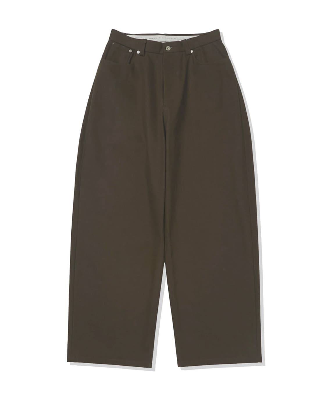 [S] STU 23FW Wide Cotton Pants Brown 상품이미지2
