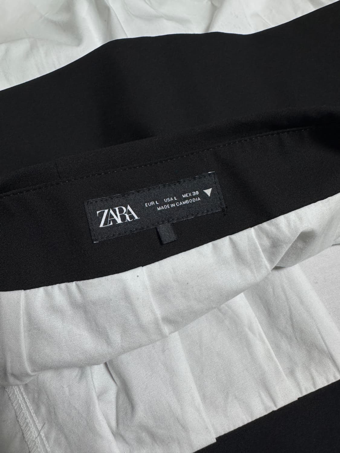 ZARA 콘트라스트 포플린 미디스커트 상품이미지4