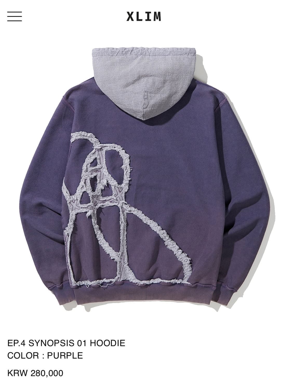 Xlim EP.4 synopsis 후드 3사이즈 상품이미지1