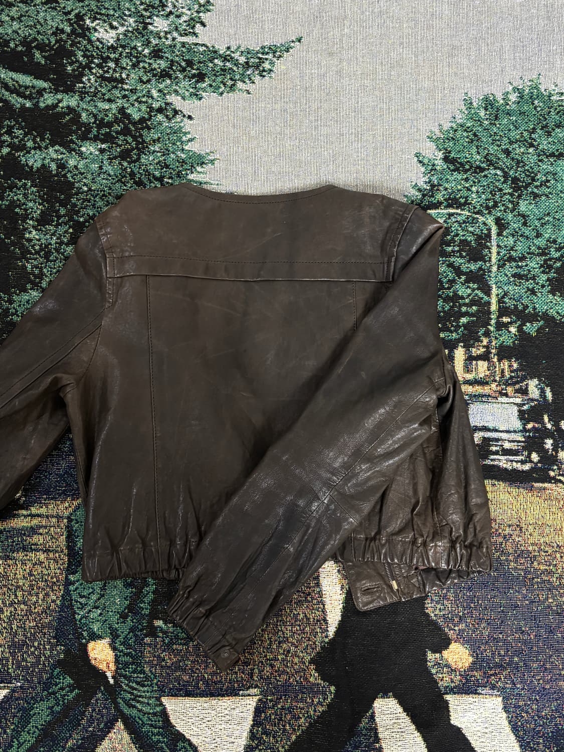 일본 빈티지 투모로우랜드 양가죽 자켓 상품이미지6