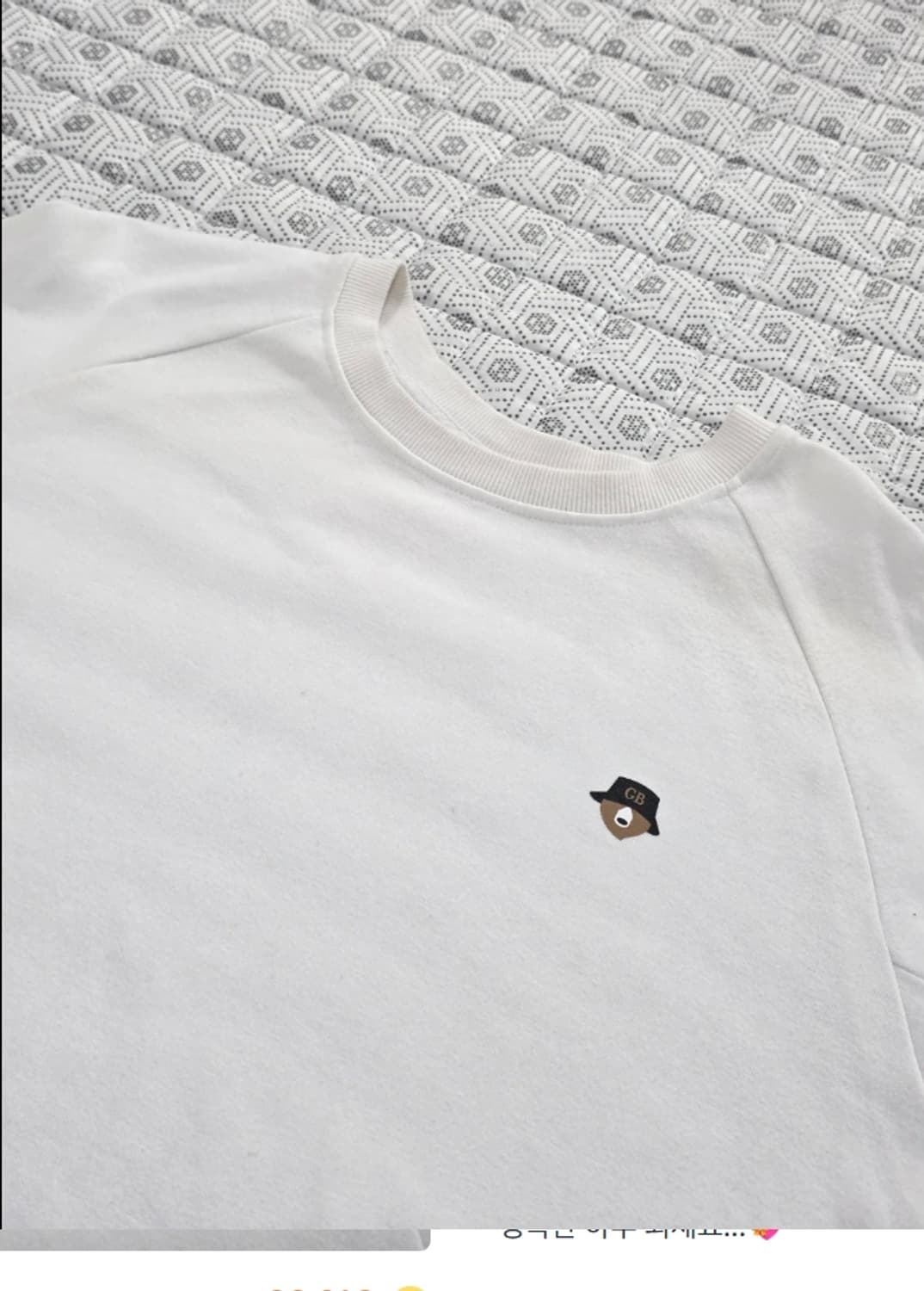 골든베어 흰색 오버핏 맨투맨 95 상품이미지3