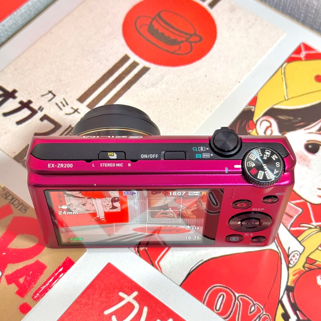 카시오 엑슬림 EX-ZR200 핑크 빈티지디카 상품이미지3