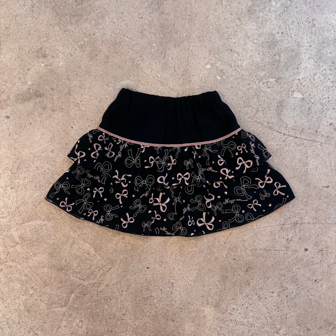 MEZZO PIANO 리본 프린팅 스커트 상품이미지4