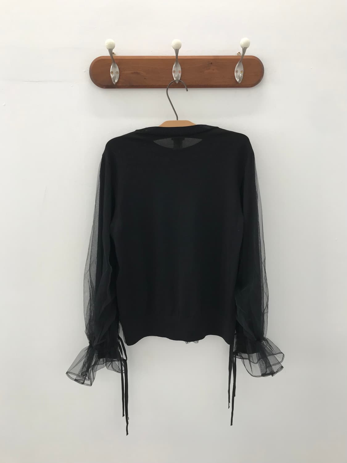 noir kei ninomiya tulle layered knit  상품이미지2