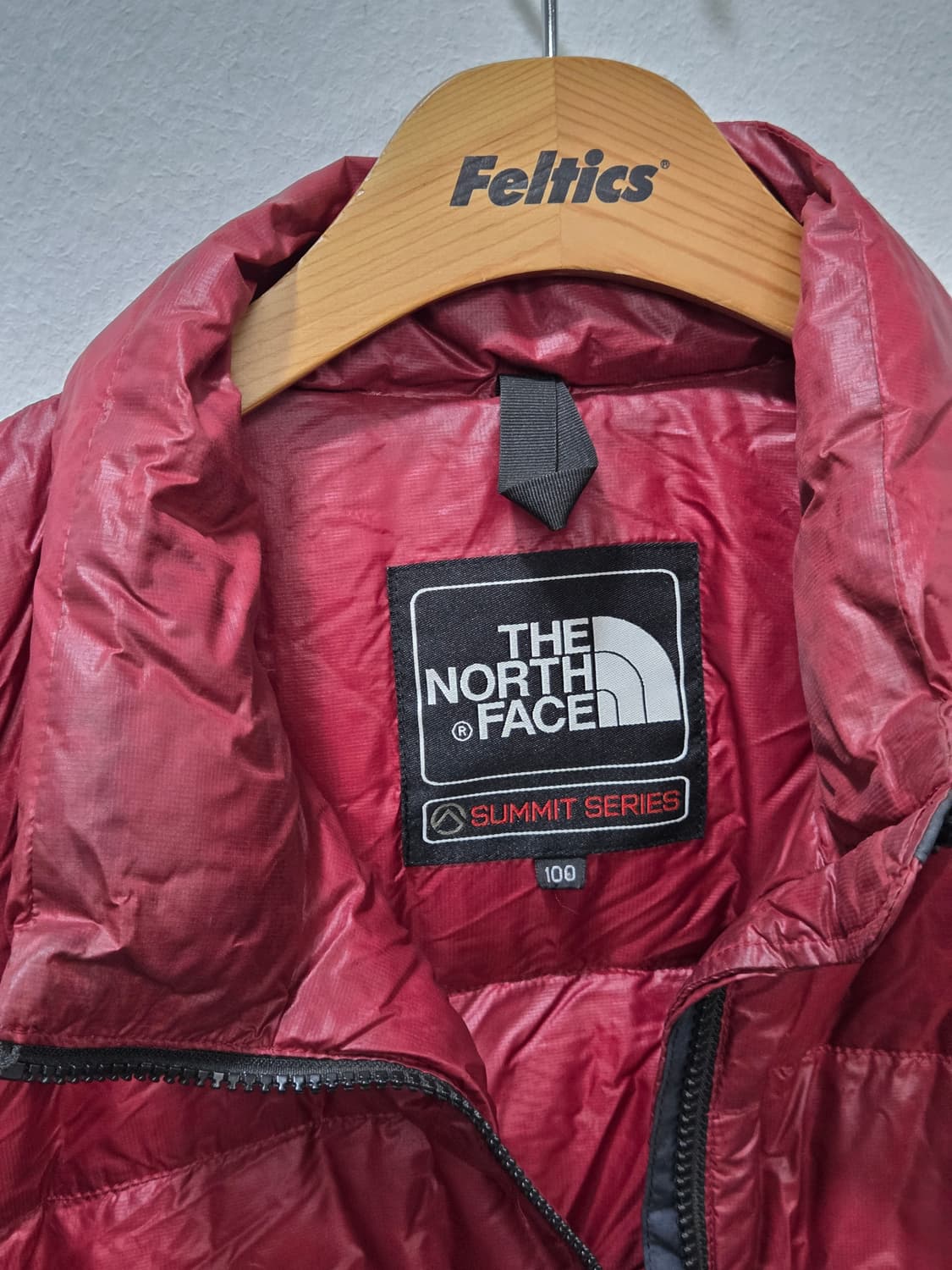 노스페이스 1222-1 써밋 패딩 Burgundy 100 상품이미지5