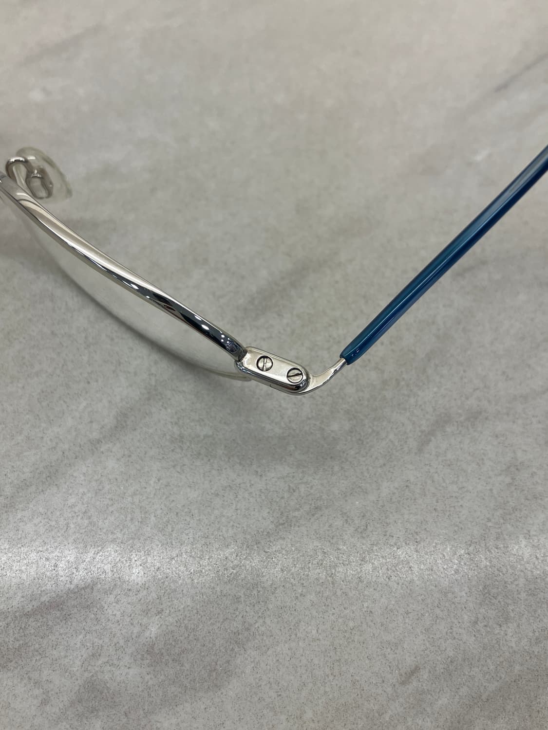 8g eightG 긱시크 실버 블루 티타늄 메탈테 안경 상품이미지2