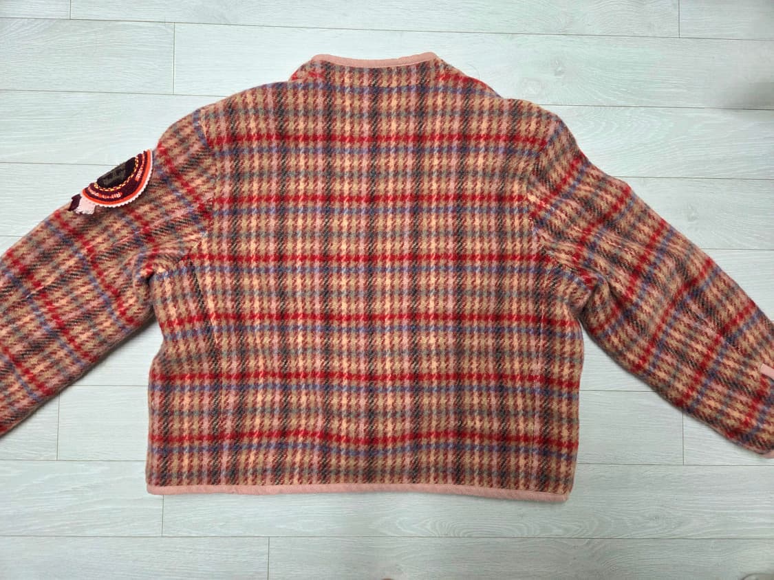 핑크하우스 체크패턴 트위드 자켓 상품이미지4