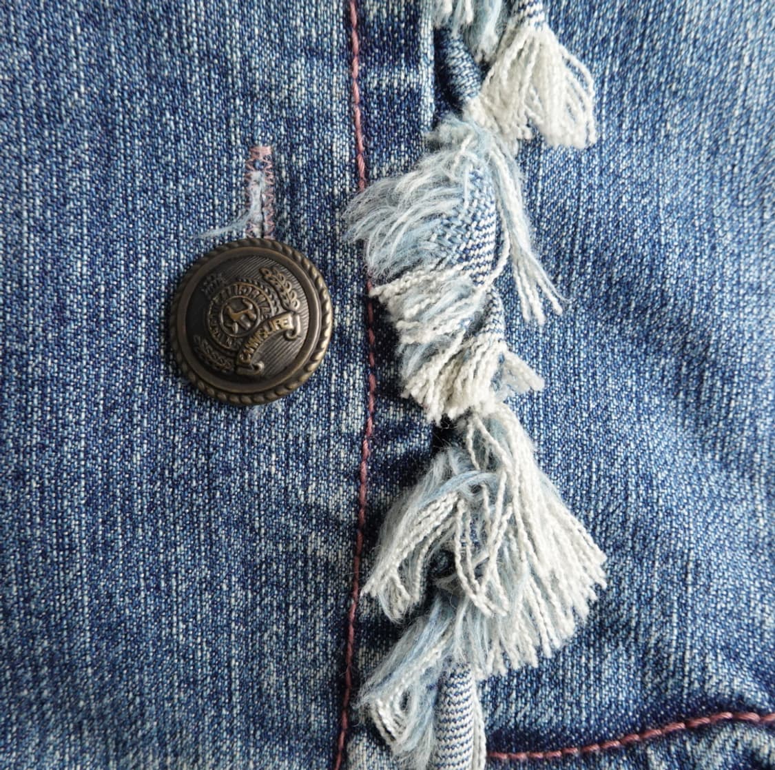 빈티지 프린지 디테일 크롭 데님 자켓 1917 상품이미지7