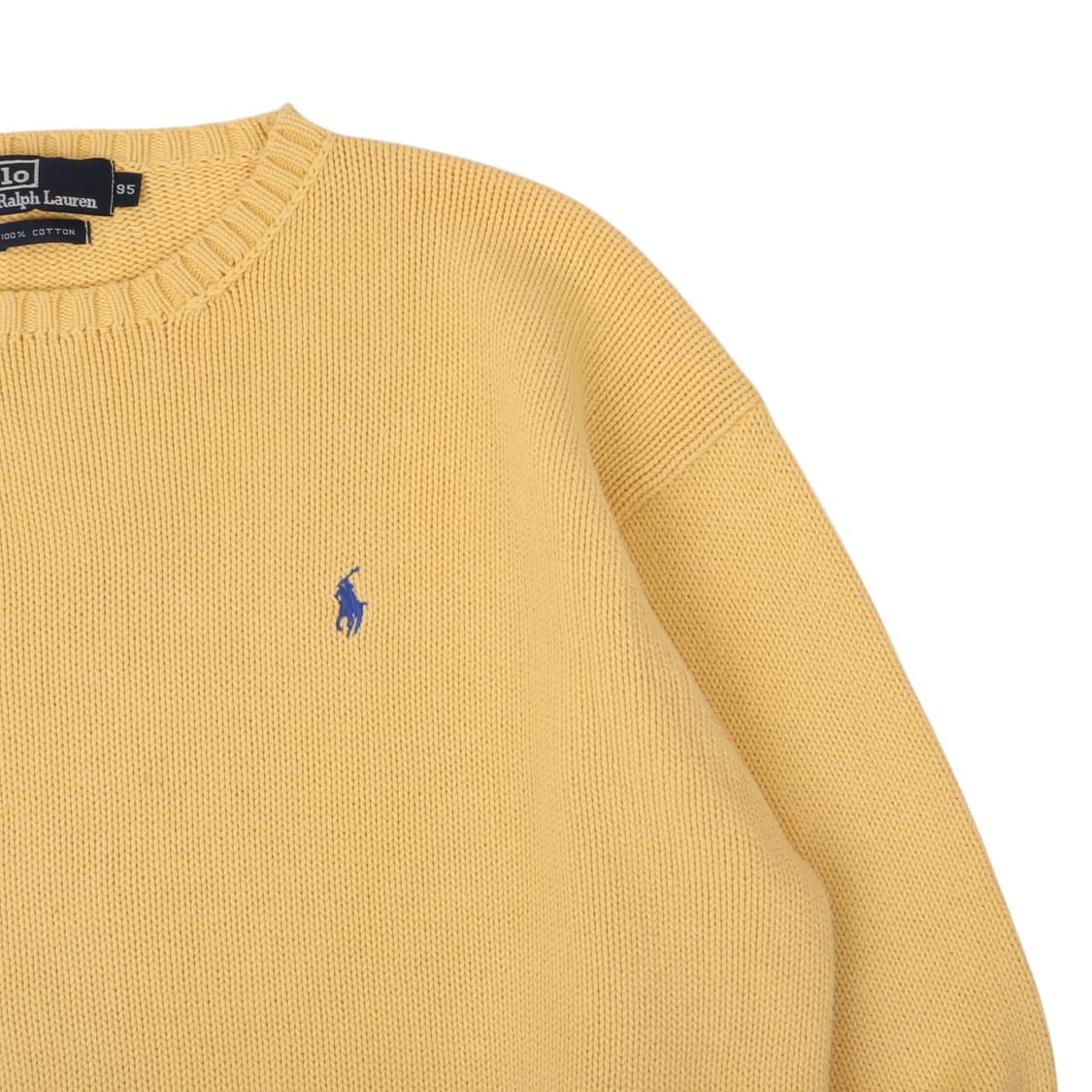 폴로 랄프로렌 옐로우 라운드 니트 상품이미지2