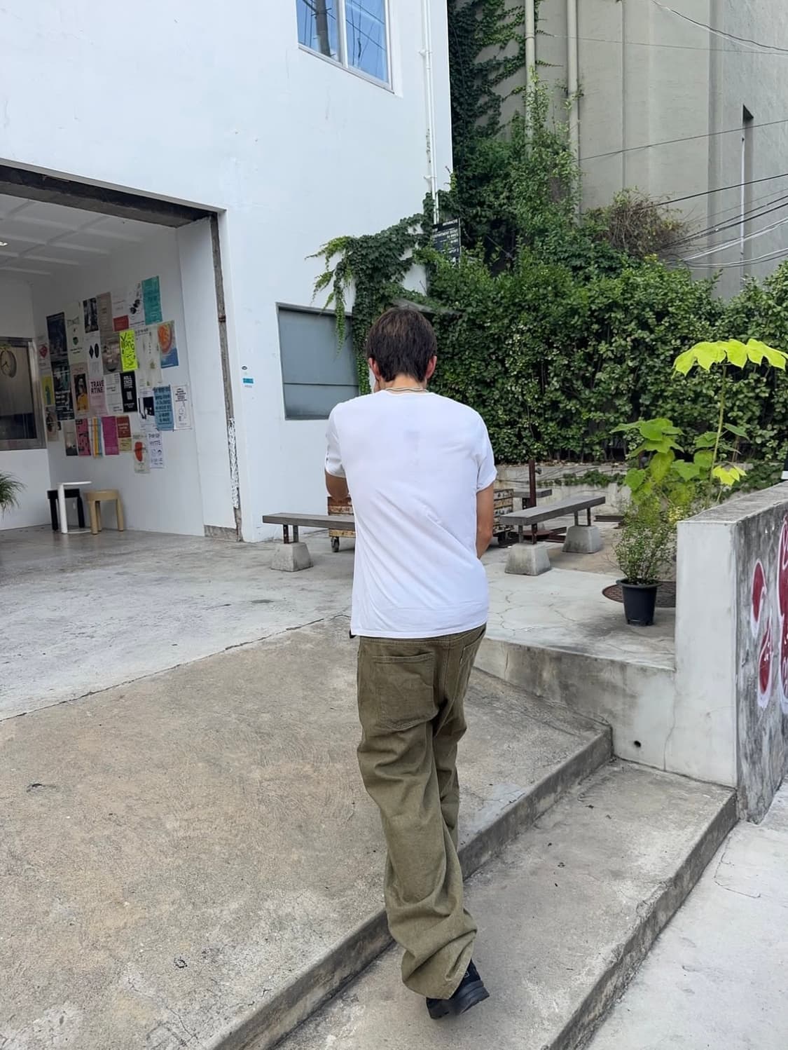 유스 와이드데님 올리브 L 상품이미지1