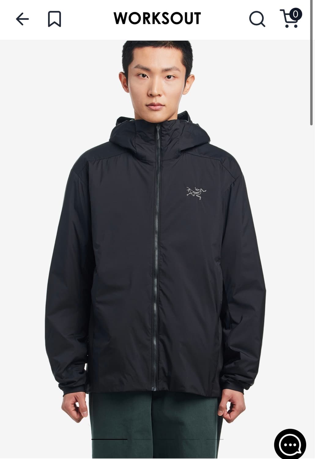 아크테릭스 아톰 후디 M 블랙 상품이미지1