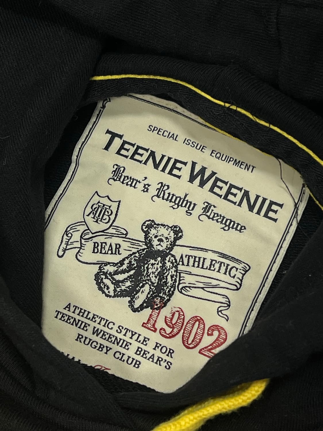 (S) 티니위니 후드티 블랙/옐로우 상품이미지3