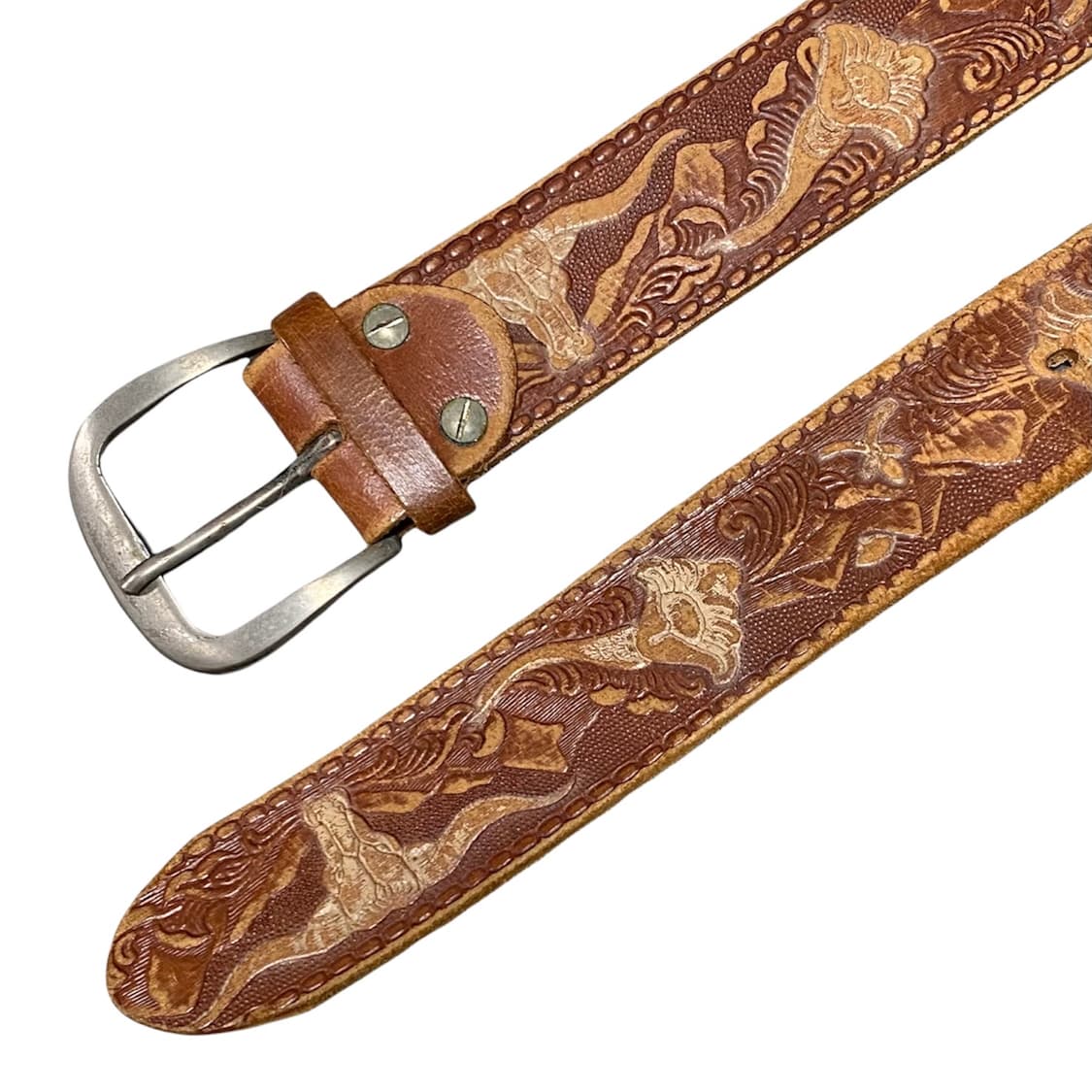 selected vintage 레더 웨스턴 벨트 상품이미지3