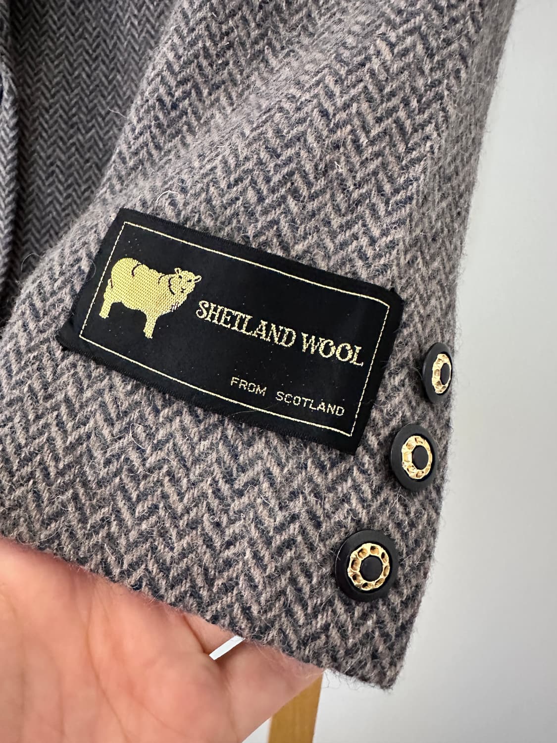 헤링본 울 자켓(일본 빈티지) 상품이미지2