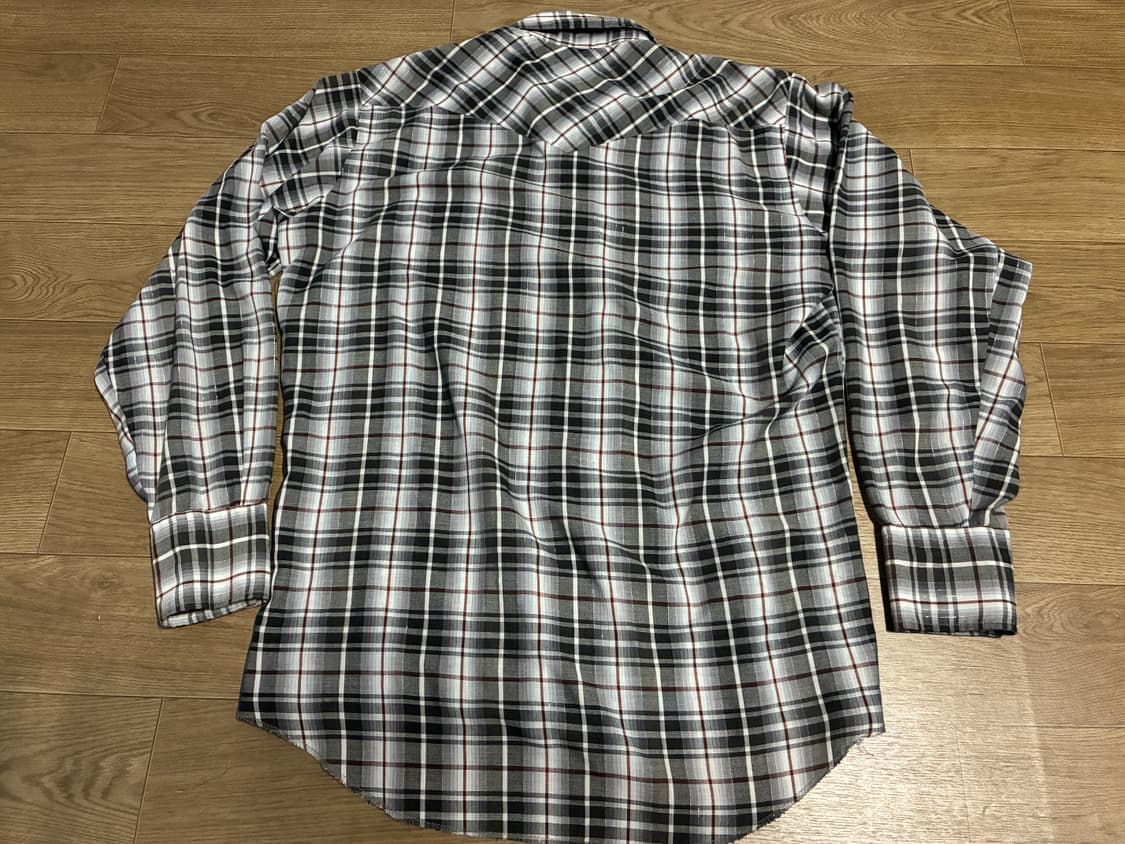 L) HbarC 에이치바씨 웨스턴 체크 여름 셔츠 made in usa 상품이미지4