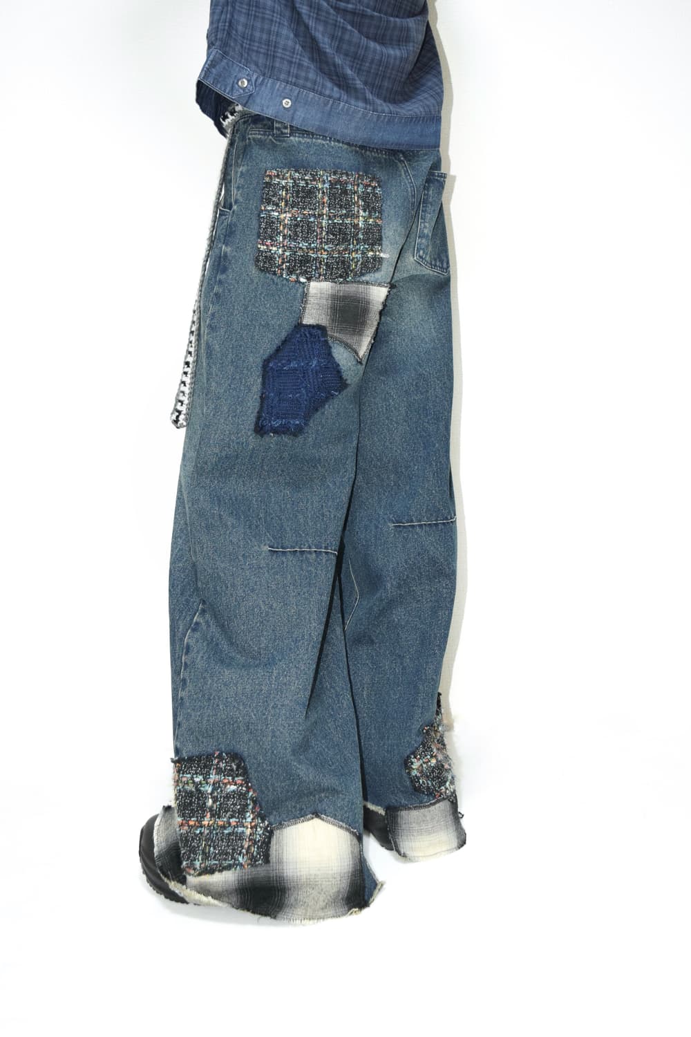 TΣist Erosion Baggy Denim Pants / Blue 상품이미지9