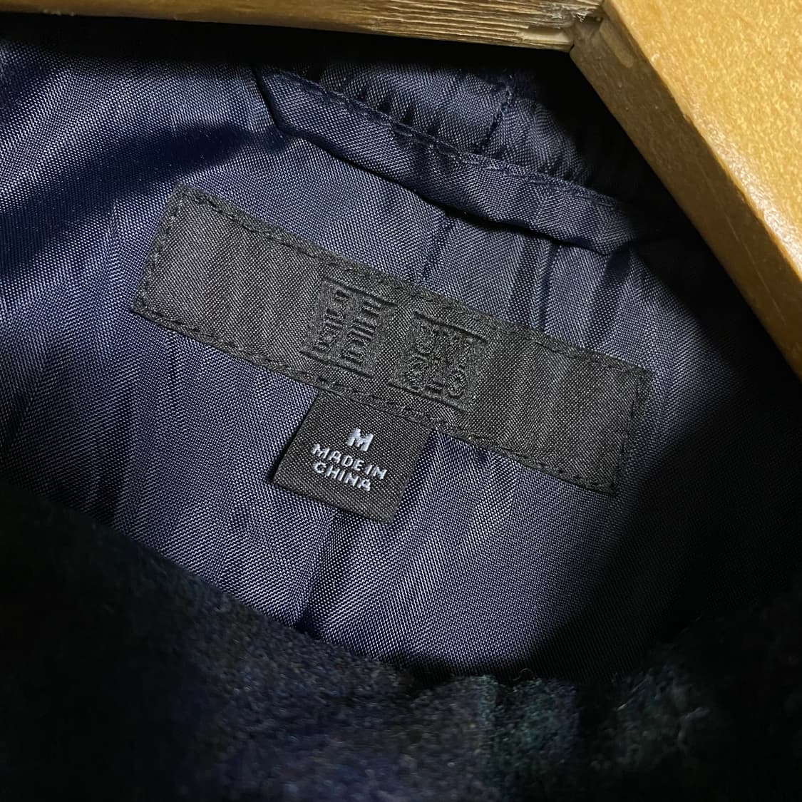 유니클로 체크 더플코트 상품이미지4