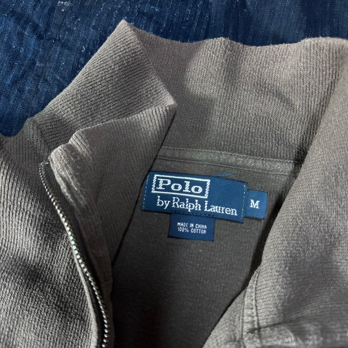 90's 폴로 랄프로렌 쿼터집업 풀오버 M 상품이미지4