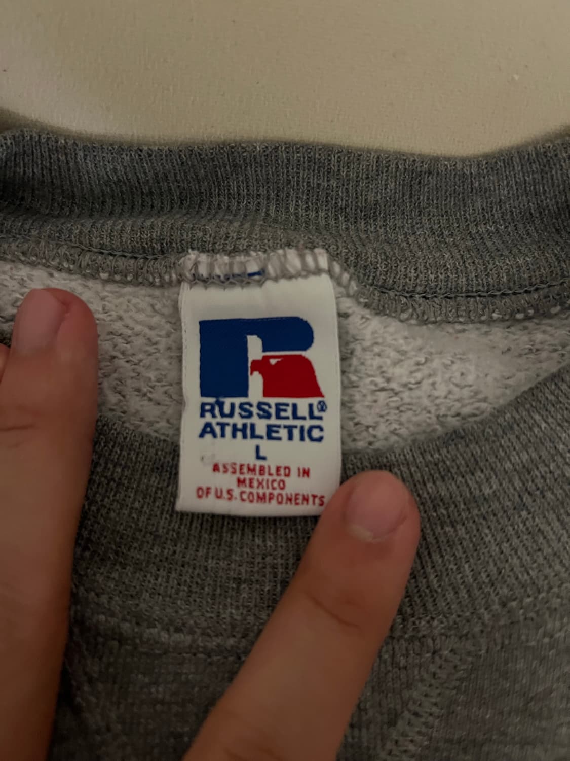 90sRussell 러셀 스웻 L 다크 그레이 상품이미지3